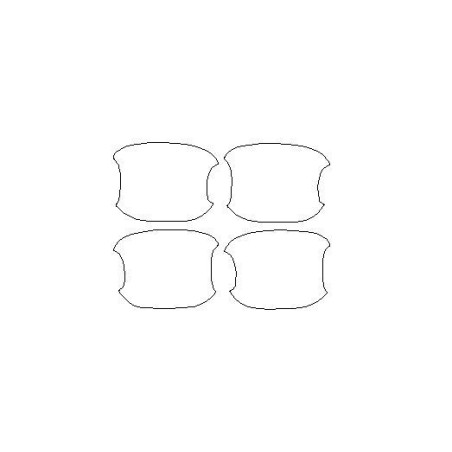 Citroen C3 III személyre szabott védőfóliák kilincsekhez (2016-2024)