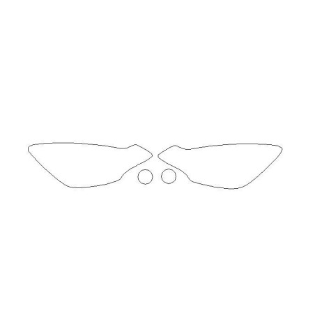 Citroen c3 ds3 II fényszóró / első lámpa védőfóliák (2009-2016)