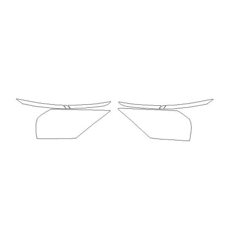 Citroen C4X koplampen / voorlampen beschermfolie (2020-)