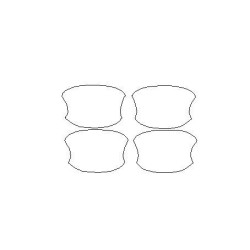 Citroen C4X tilpassede beskyttelsesfilm til håndtag (2020-)