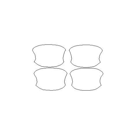 Citroen C4X dedikerade skyddsfilmer för dörrhandtag (2020-)