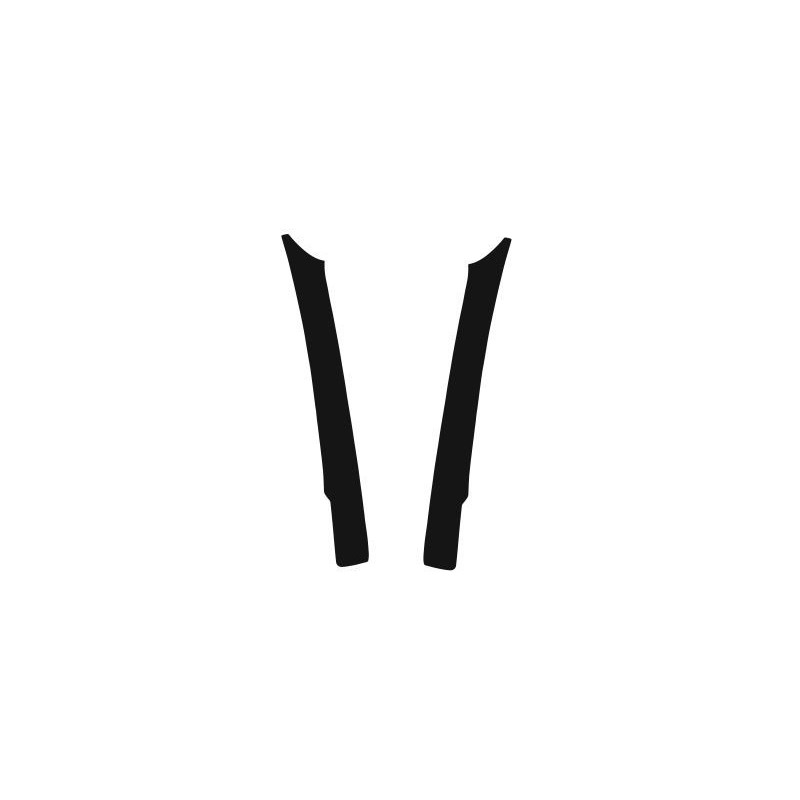 Citroen C4X sticker / film on the columns A black mat (2020-)