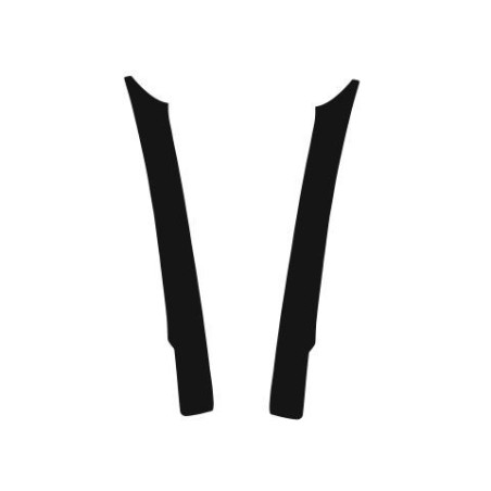 Citroen C4X stolpefolie / sticker i matt svart (2020-)