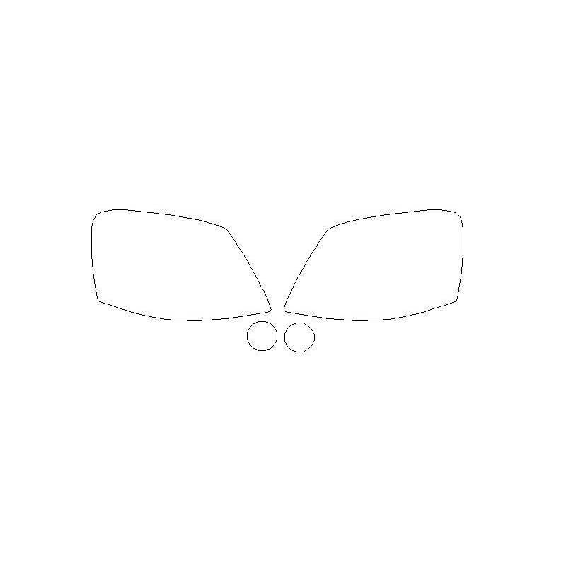 Peugeot Partner I FL reflektory / lampy frontais películas protetoras (2003-2010)