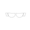 Land Rover Defender II koplampen / voorlampen beschermfolie (2020-)