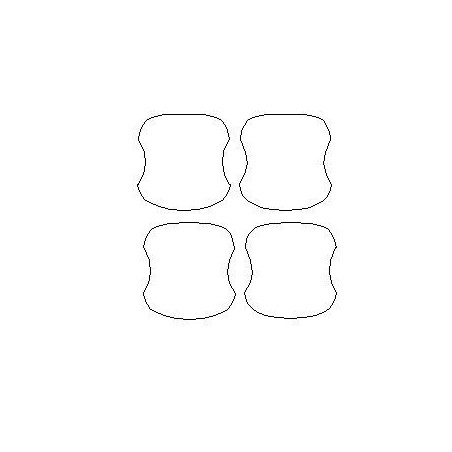 Land Rover Defender II 110 omistetut suojakalvot kahvoille (2020-)