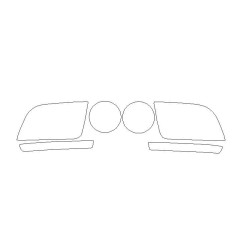 Ford Mustang V προστατευτικά κλειστού τύπου φαναριών / προβολείων (2004-2009)