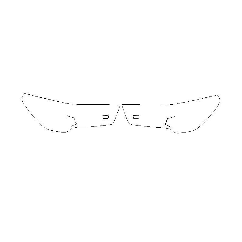 Toyota Hilux VIII after FL forlygter / forlygter beskyttelsesfilm (2020-)