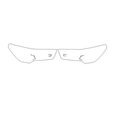 Toyota Hilux VIII után FL fényszóró / lámpa előtti védőfóliák (2020-)