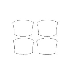 Toyota Hilux VIII özel koruyucu kapı kolları için film (2015-)