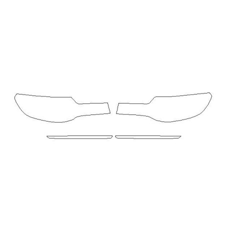 Mazda MX-30 reflecții / faruri folii de protecție față (2020-)
