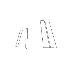 BMW X6 G06 pylväät piano black B ja C-suojakalvo (2019-)