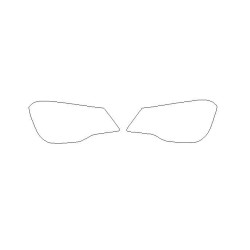 Subaru Forester IV SJ po FL reflektörler / ön lambalar koruyucu filmler (2017-2018)