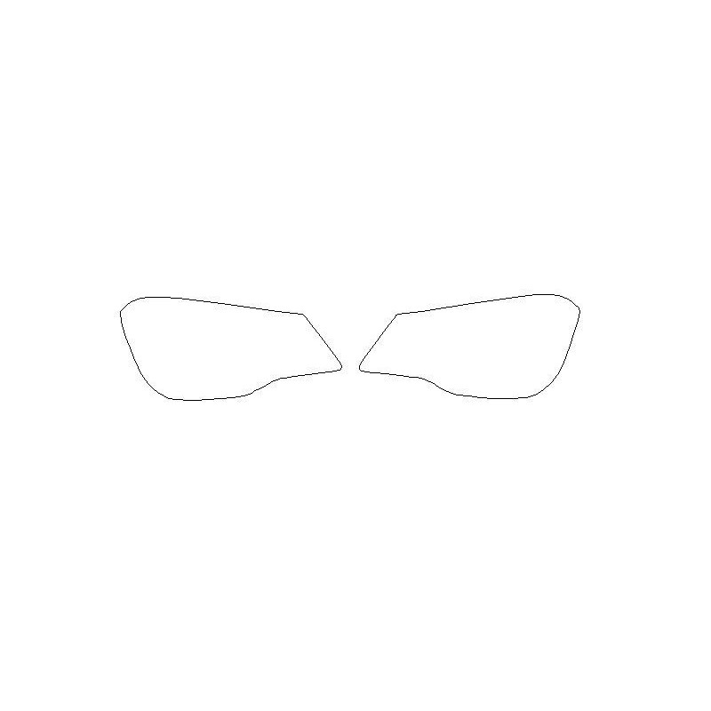 Subaru Forester IV SJ na FL koplampen / voorste lampen beschermfolie (2017-2018)