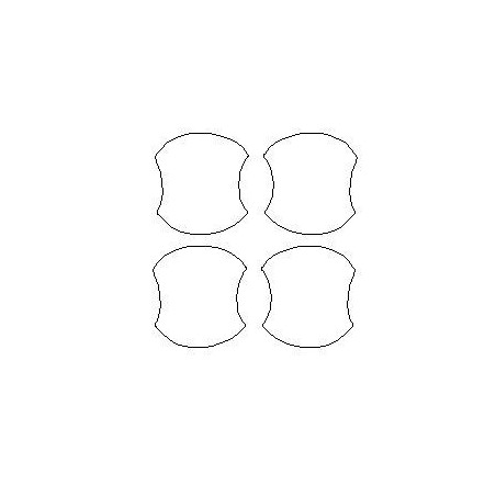 Nissan Leaf I ZE0 dedicated protective films for door handles (2010-2017)