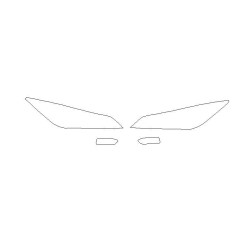 Nissan Leaf II ZE1 fényszórók / első lámpa védőfóliák (2018-)