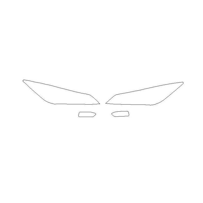 Nissan Leaf II ZE1 Scheinwerfer / Frontlampen Schutzfolien (2018-) 