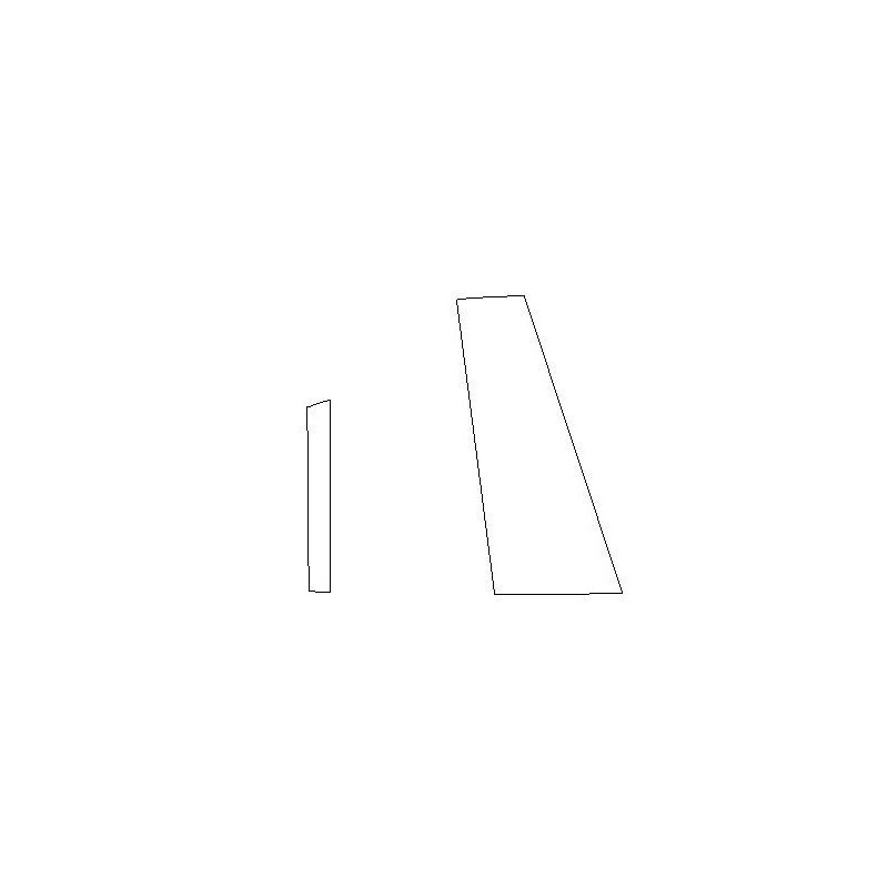 Mercedes CLA C118 suojaavat kalvot B-pilareihin (2019-)