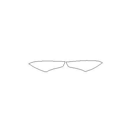 Mercedes CLA II C118 after FL protective foils on headlights / front lamps (2024-)