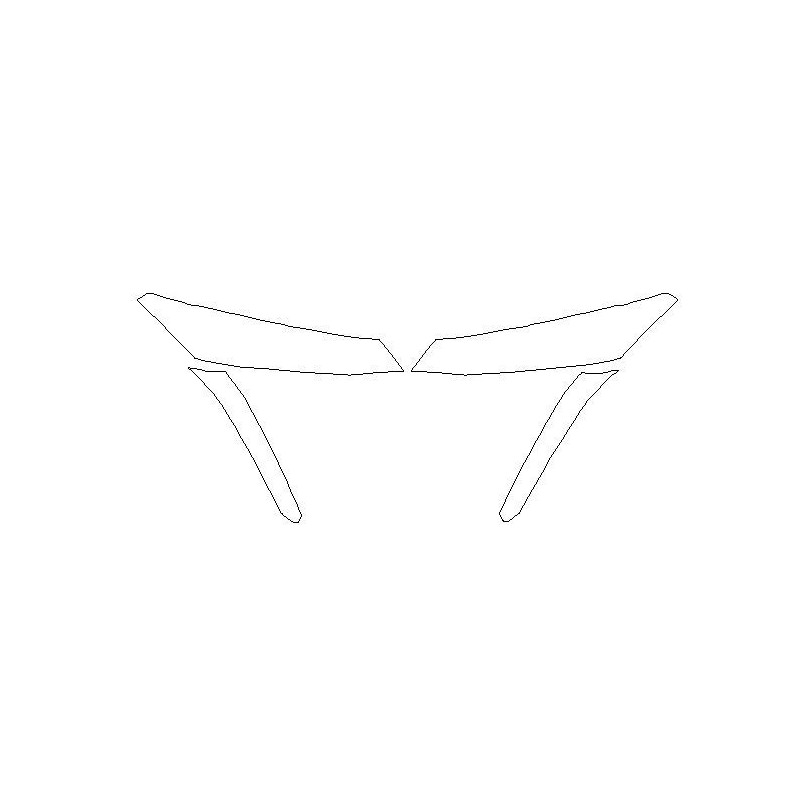 Peugeot 308 III t10 ön farlar koruyucu filmler (2021-)