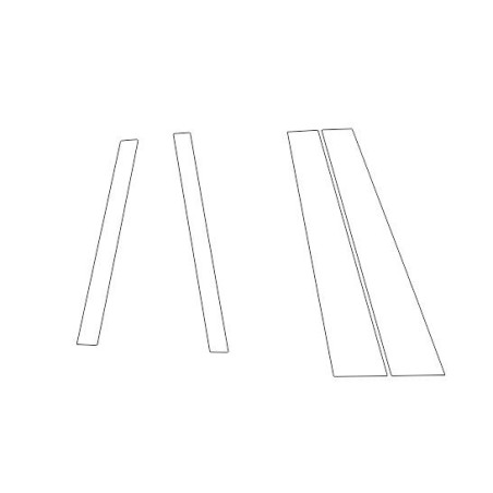 VOLVO V60 II (2) Pellicole protettive per montanti B/C piano black (2018-).