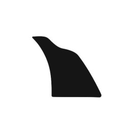 Μαύρο αυτοκόλλητο / προστατευτικό φιλμ πίσω φτερό Porsche 911 / 991 TURBO (2011-2019)