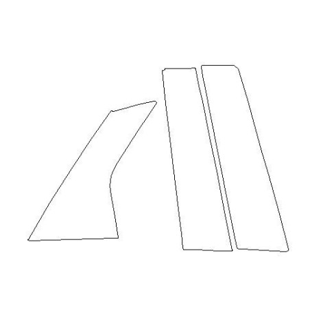 Hyundai Elantra VII sütunları piano black B ve C koruyucu film (2020-)