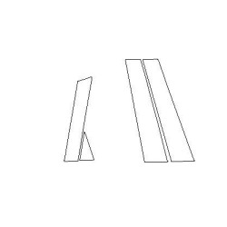 BMW X3 G45 beskyttelsesfilm til B C-stolper piano black (2024-)