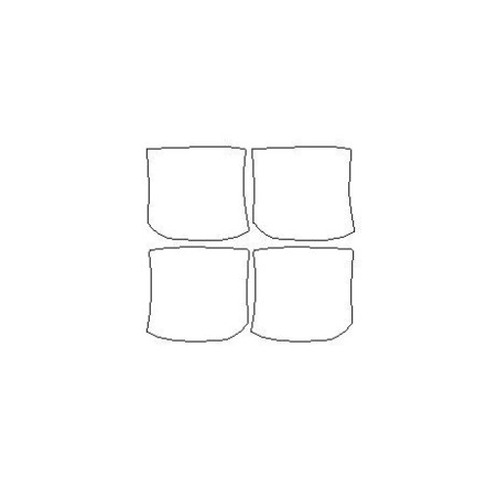 KIA Niro II kapı kolları için koruyucu filmler (2023-)