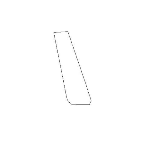 Audi A5 S5 RS5 F5 sportback stolpe B pianosvart skyddsfolie (2016-2024)