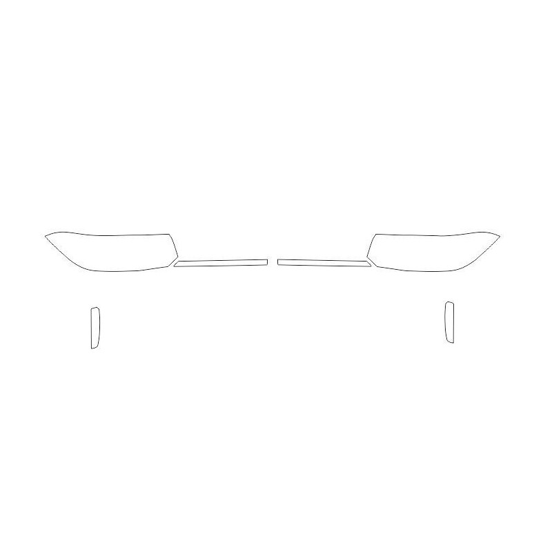 VW T-cross nach FL Scheinwerfer / Frontlampen Schutzfolien (2023-)