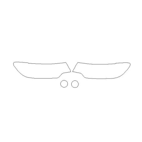 Forlygter / forlygter beskyttelsesfilm til Jeep Compass II FL (2021-)