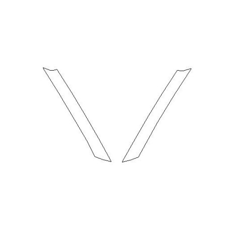 KIA EV9 słupki A folia ochronna (2023-)