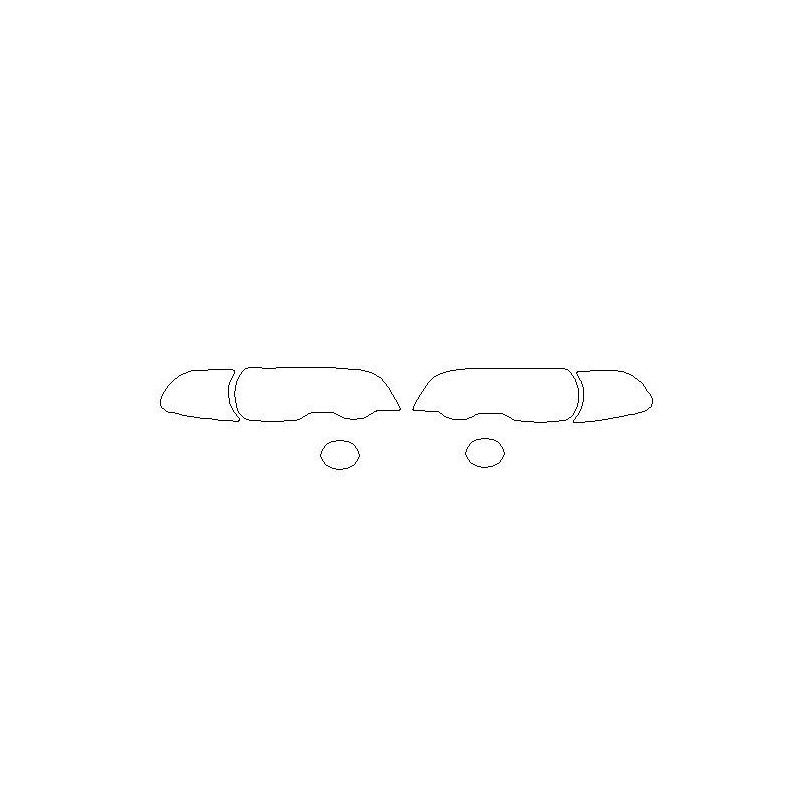 BMW 3 M3 E46 Coupe Cabriolet frontlykter / beskyttelsesfilm for frontlykter (1999-2003)