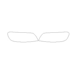 Volvo C30 koplampen / voorlampen beschermfolie (2006-2012)
