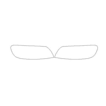 Volvo C30 ön farlar koruma filmi (2006-2012)