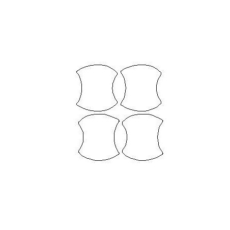 Pellicole di protezione per maniglie delle porte dedicate a Nissan Ariya (2022-)