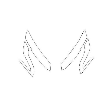 Renault Megane E-Tech přední světla krycí fólie (2022-)