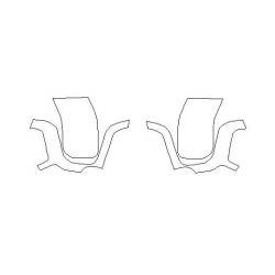 Toyota Land Cruiser J250 film de protection pour les rétroviseurs latéraux (2024-) -...