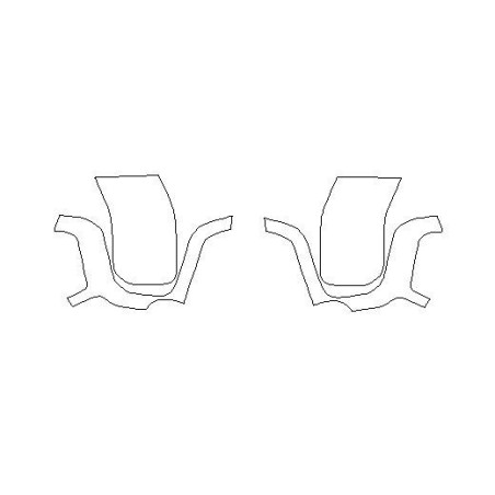 Toyota Land Cruiser J250 beskyttelsesfilm til sidespejle (2024-)