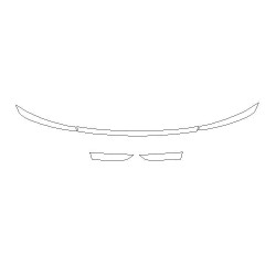 Tesla Y II Juniper etu-LED-lista / ajovalojen suojakalvo (2024-)