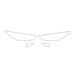 MG ZS I efter FL beskyttelsesfilm til forlygter / forlygter (2019-2023)