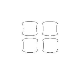 MG ZS I efter FL dedikerede beskyttelsesfilm til dørhåndtag (2017-2023)