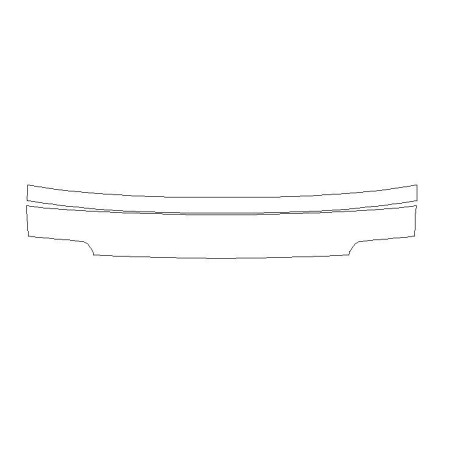 Audi Q7 II mk2 rear bumper protective film (2015-)