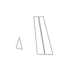 Cupra Formentor protective film on B and C piano black pillars (2020-)