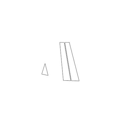 Cupra Formentor protective film on B and C piano black pillars (2020-)