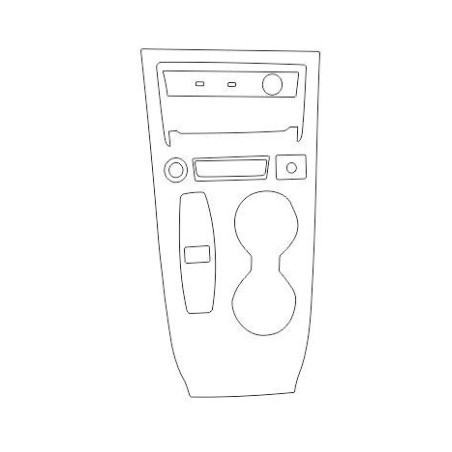 Beschermende folie voor de middenconsole in piano black voor de Audi A5 B10 (2024-)