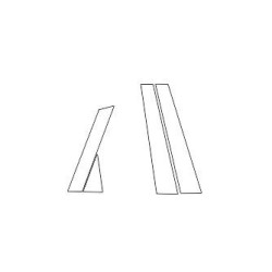 Volvo S90 pianosvart skyddsfilm för B- och C-stolpar (2016-)