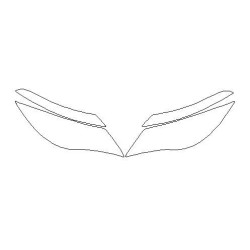 BMW 6 E63 E63 films protecteurs pour les phares / lampes avant (2003-2010)