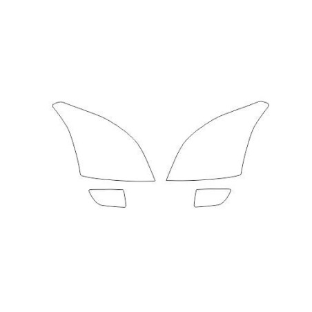 Toyota Land Cruiser J120 beskyttelsesfilmer for frontlykter / frontlykter (2002-2009)